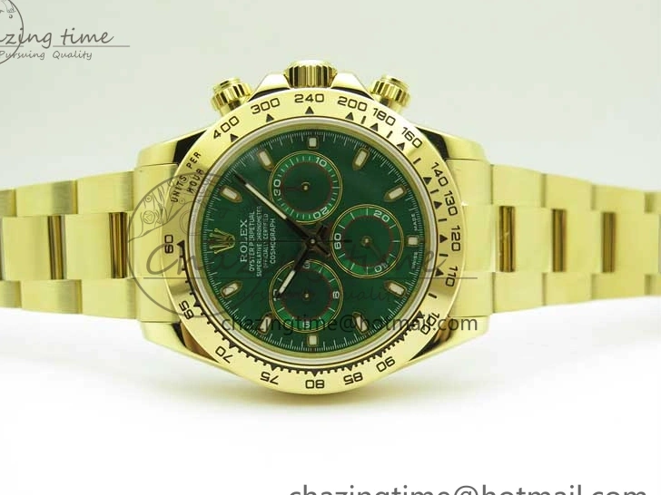 MiroTime 0302 Minimalist Daytona YG KKF 1:1 Best Edition 904L Steel Green Dial on YG Bracelet A 2451